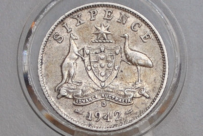 Australian Silver Sixpence - Choose by Date - Australian Six Pence 6 Pence From Australia
