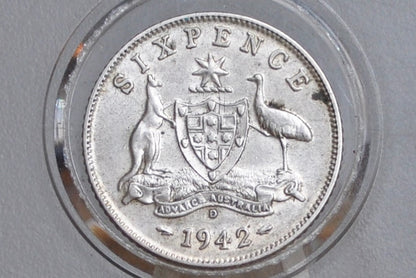 Australian Silver Sixpence - Choose by Date - Australian Six Pence 6 Pence From Australia