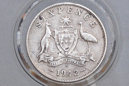 Australian Silver Sixpence - Choose by Date - Australian Six Pence 6 Pence From Australia