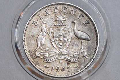 Australian Silver Sixpence - Choose by Date - Australian Six Pence 6 Pence From Australia