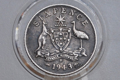 Australian Silver Sixpence - Choose by Date - Australian Six Pence 6 Pence From Australia