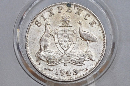 Australian Silver Sixpence - Choose by Date - Australian Six Pence 6 Pence From Australia