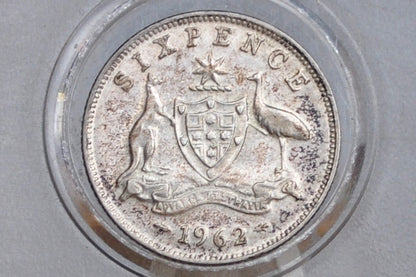 Australian Silver Sixpence - Choose by Date - Australian Six Pence 6 Pence From Australia