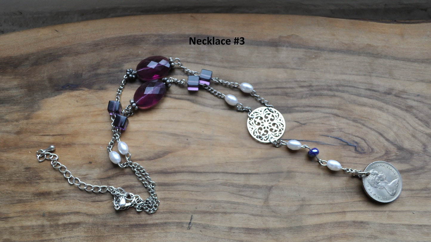 Vintage Coin Necklaces Coin Charms, Travel Charm Necklace, Choose by Necklace! Coin Charm Necklace, Heritage Charms