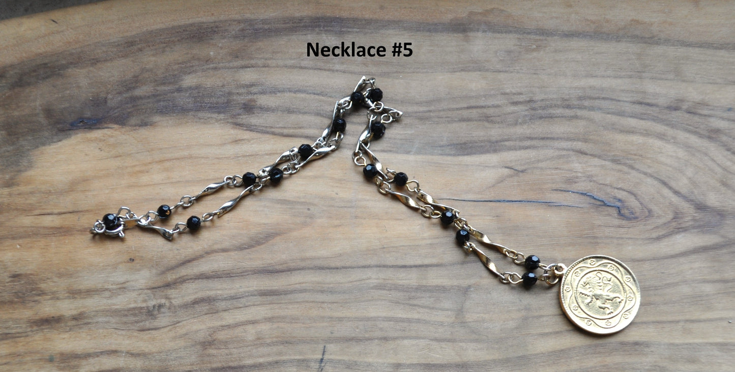 Vintage Coin Necklaces Coin Charms, Travel Charm Necklace, Choose by Necklace! Coin Charm Necklace, Heritage Charms