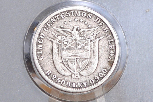 Rarer 1904 Panama 5 Centesimos  - Fine Condition - Only 1,500,000 Made 1904 Panama 5 Cent Balboa (Copy)
