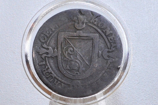 Rarer 1745 Switzerland Zurich 1 Schilling - Great Condition - 1745 City of Zurich Cantons Thaler -