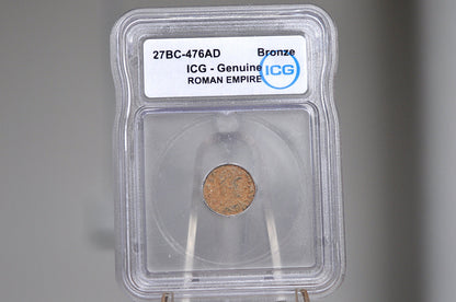 Ancient Roman Empire 27BC-476 AD AE Unidentified Roman Coins - ICG Certified - Ancient Coins -
