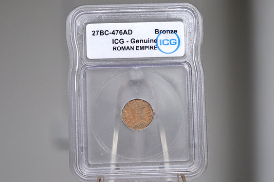 Ancient Roman Empire 27BC-476 AD AE Unidentified Roman Coins - ICG Certified - Ancient Coins -