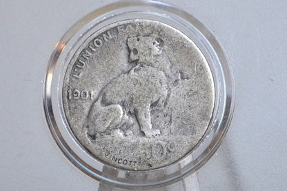 1901 Belgium 50 Centimes - Great Condition  - Leopold II - French Text - 1901 Belgium 50 Cents -