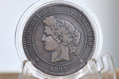1897 France 10 Centimes - Great Condition - 10 Centimes 1897A France - Paris Mint