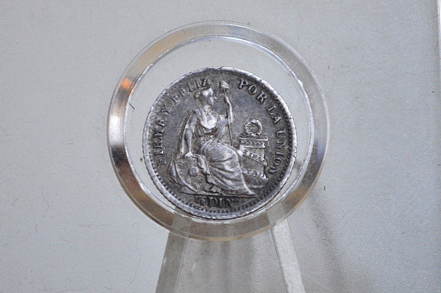 1903 Silver Peru 1/2 Dinero - 1903 One Half Dinero TF  - Great Condition - Republica Peruana Lima - Banco Central De Reserva Del Peru -