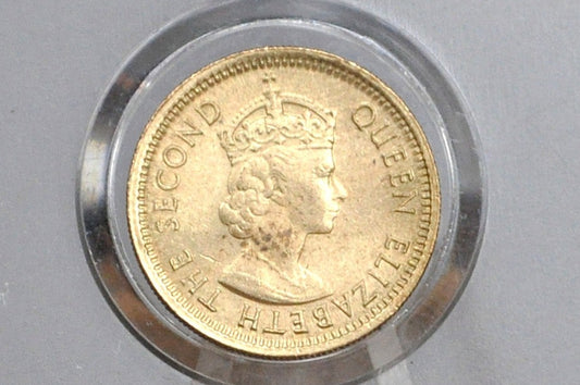 1965 Hong Kong Five Cents - Great Grade / Condition - Queen Elizabeth II - 5 Centimes Hong Kong -