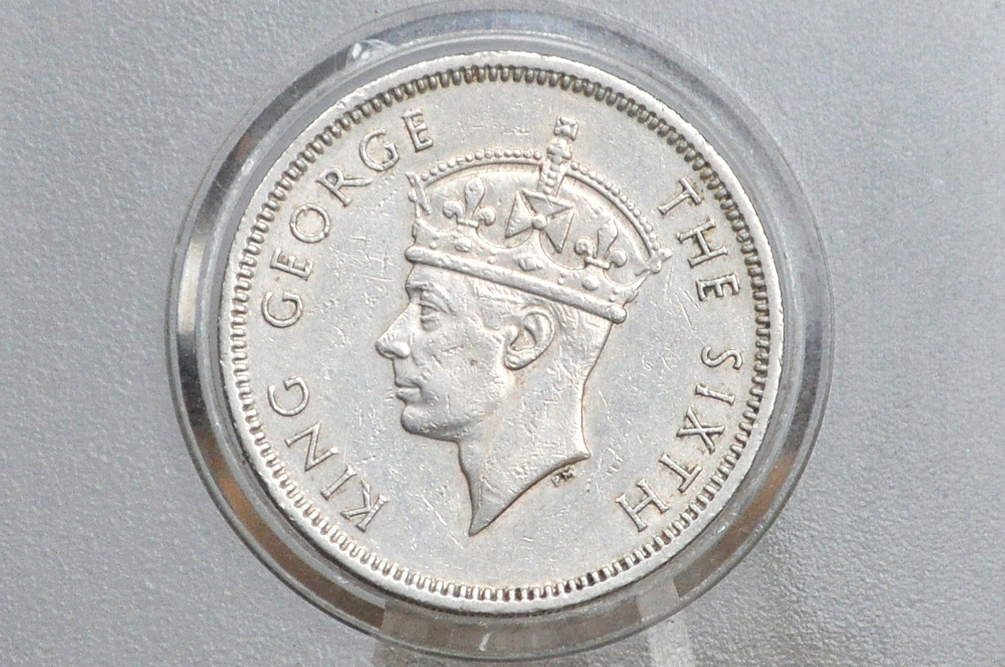 1951 Hong Kong 50 Cents - Great Grade / Condition - King George VI - Half Dollar Hong Kong -