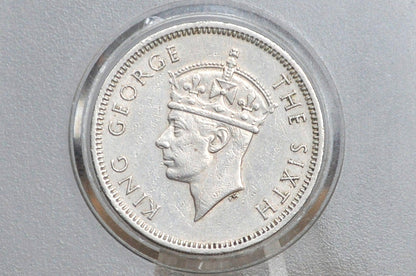 1951 Hong Kong 50 Cents - Great Grade / Condition - King George VI - Half Dollar Hong Kong -