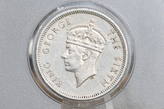 1951 Hong Kong 50 Cents - Great Grade / Condition - King George VI - Half Dollar Hong Kong -