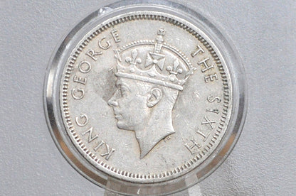 1951 Hong Kong 50 Cents - Great Grade / Condition - King George VI - Half Dollar Hong Kong -