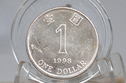 1990s Hong Kong One Dollar - Great Grade / Condition - Choose by Date - Orchid Flower - 1 Dollar Hong Kong -