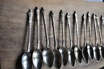 Antique 12 Apostle Silverplated Spoons - American Silverware Company Apostle Spoons - Followers of Jesus Silverware