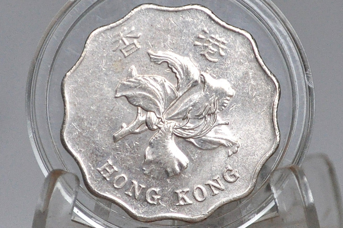 1990s Hong Kong One Dollar - Great Grade / Condition - Choose by Date - Orchid Flower - 1 Dollar Hong Kong - (Copy)