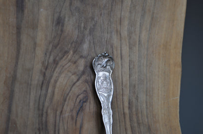 State Spoons! Large Lot of Antique Silverplated State Spoons - WM Rogers & Sons Spoons - Eagle Atop Spoon