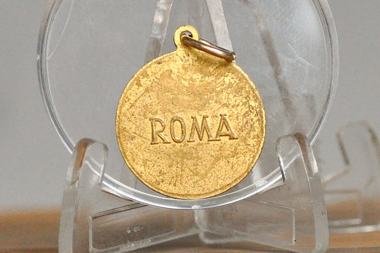 Vintage Pope John XXIII Gold Tone Pendant - Religious Medal - Johannes XXIII