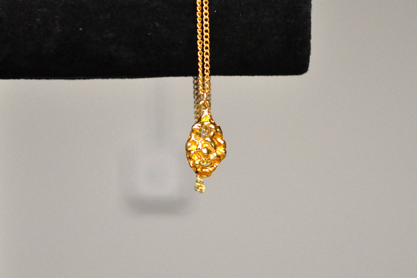 Amazing Faux Gold Nugget Necklace - 18 Inches - Gold Nugget Jewelry - Fake Gold Nuggets