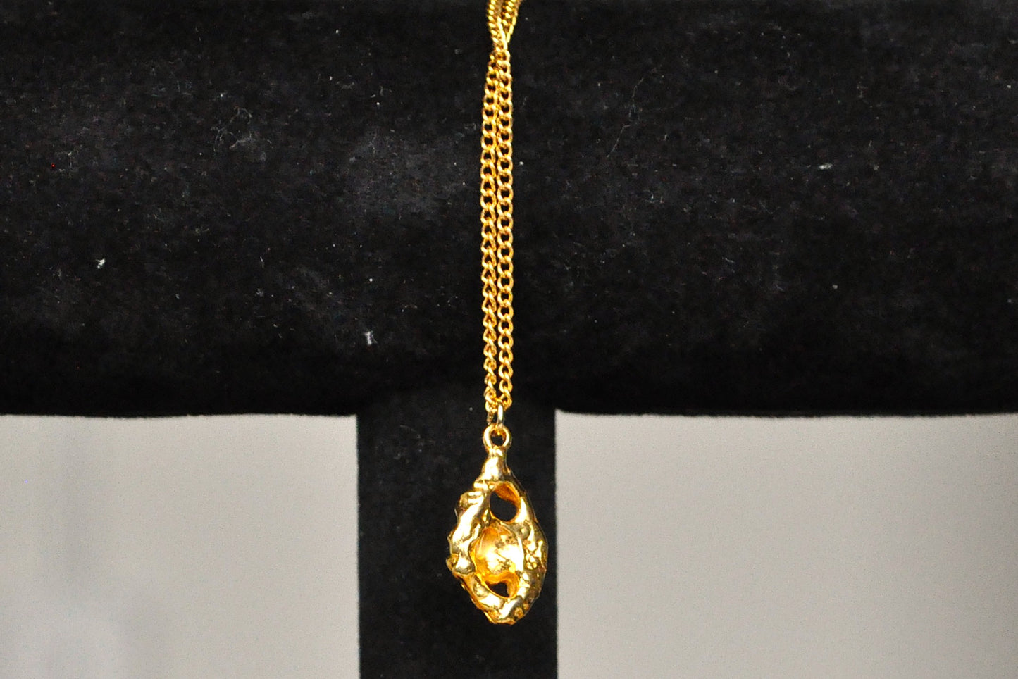 Amazing Faux Gold Nugget Necklace - 18 Inches - Gold Nugget Jewelry - Fake Gold Nuggets