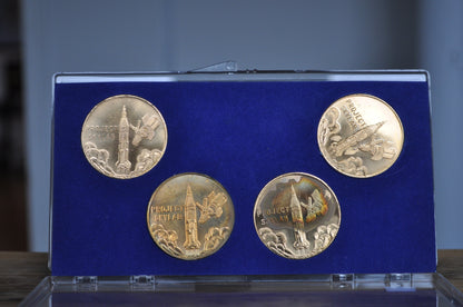 NASA United States Project Skylab I, II, III Commemorative Medals - Vintage US Spacetravel - US Space Station