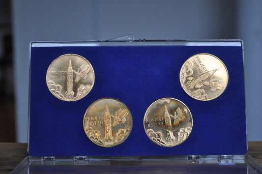 NASA United States Project Skylab I, II, III Commemorative Medals - Vintage US Spacetravel - US Space Station