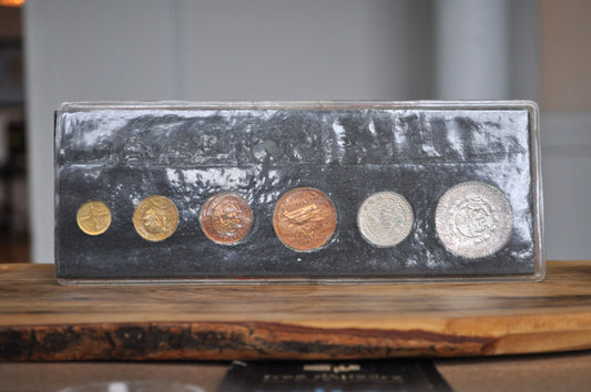 1960/70s Mexico Uncirculated Set - Unique Mexican Collectible - Beautiful Mexican Coin Set -