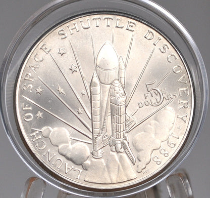 1988 Space Shuttle Discovery 5$ Commemorative Coin - Republic of the Marshall Islands Space Shuttle Discovery Five Dollar Coin