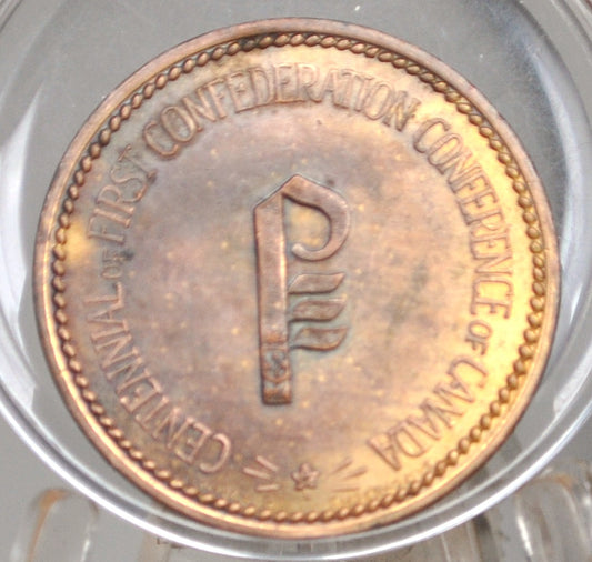 1964 Canadian Bronze Centennial Medal - 1864-1964 Charlottetown, P.E.I. Canadian Bronze Medal