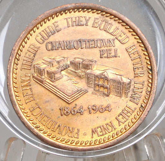 1964 Canadian Bronze Centennial Medal - 1864-1964 Charlottetown, P.E.I. Canadian Bronze Medal