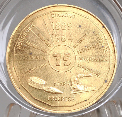 Woodburn, Oregon Diamond Jubilee 75th Anniversary 1964 - 1964 Oregon 50 Cent Trade Token