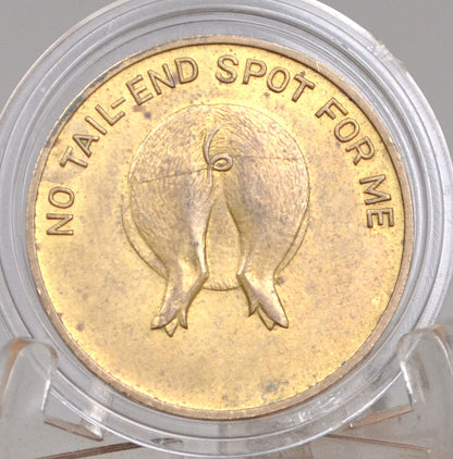 Honeywell Break The Bank Heads/Tails Pig Token - Honeywell Manufacturing 'I'm Getting Head' and 'No Tail-End Spot For Me" Pig Token - Heads or Tails Pig Token by Honeywell Manufacturing