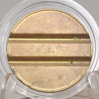 Litchfield, New Hampshire Tee Off At Mel's Golf Token - Golf Token at Mel's NH - Litchfield Tee off At Mel's with grooved reverse Token