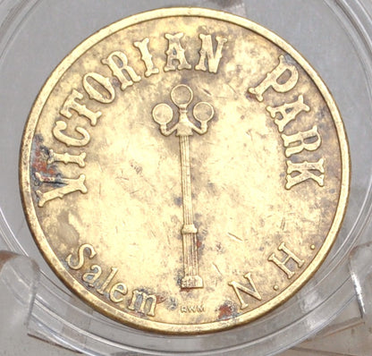 Victorian Park, Salem, New Hampshire Arcade Token - Arcade Token From Salem, New Hampshire