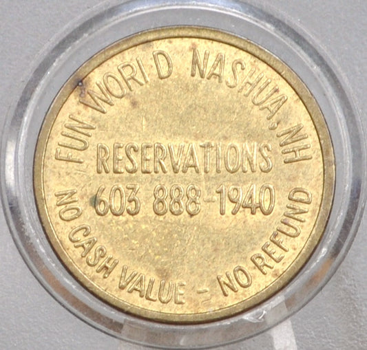 2006 Fun World Street Sign Arcade Token Nashua New Hampshire - Fun World Nashua New Hampshire Arcade Token