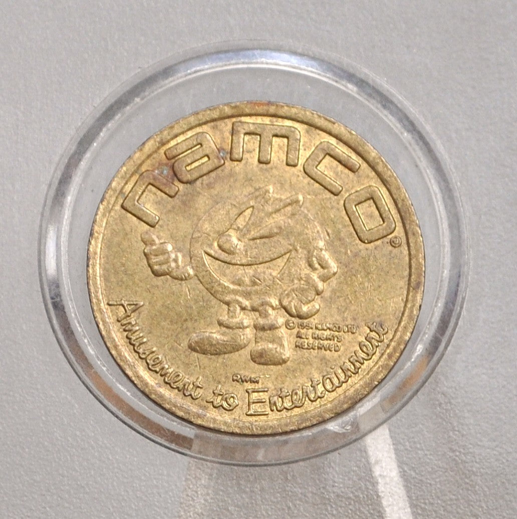 1991 Namco Arcade Token Pac-Man Themed - Pac-Man Themed 1991 Arcade Token by Namco