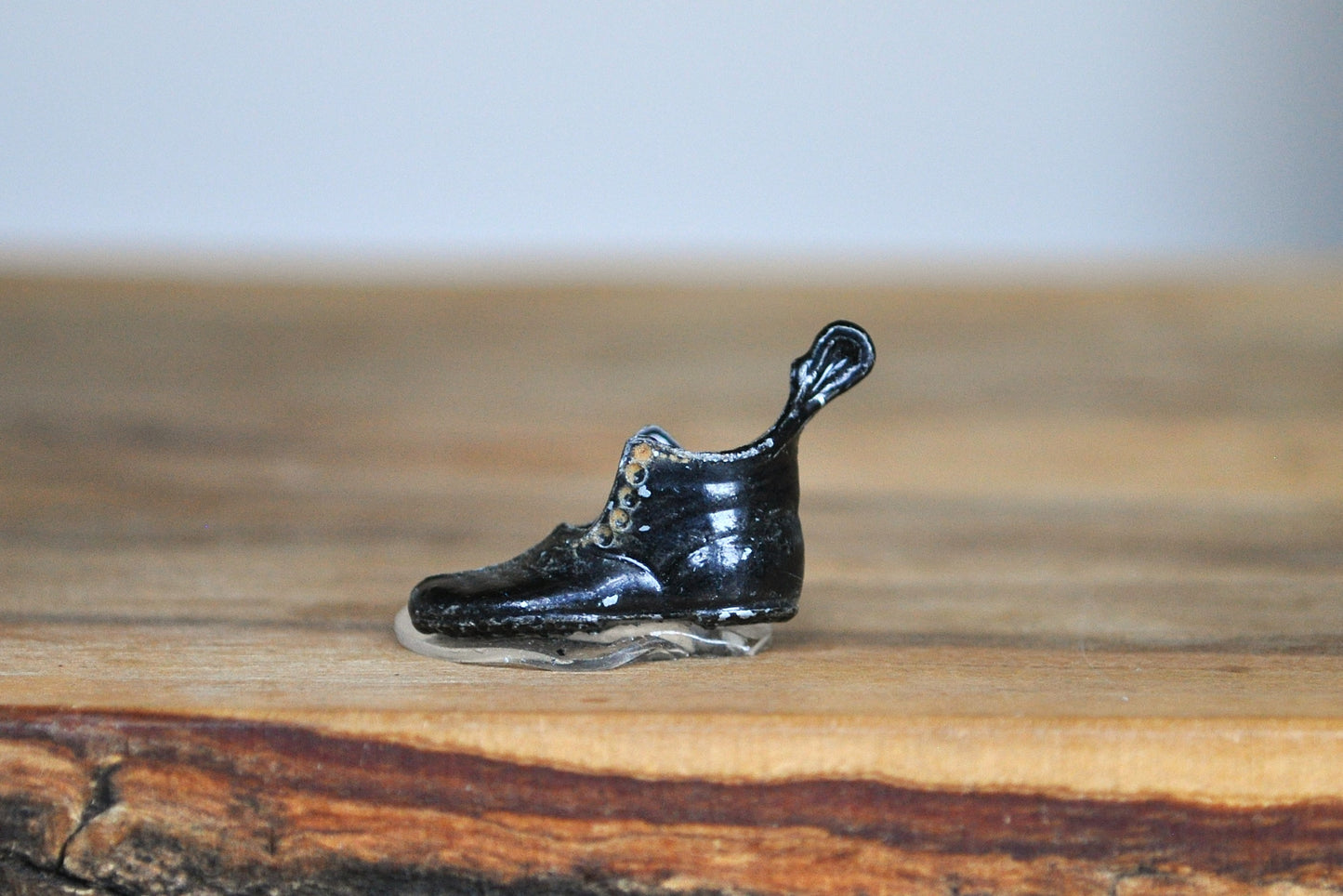 Antique 1920s Cast Iron Cracker Jack Prize Boot Charm - Cracker Jack Box Reward - Miniature Charm