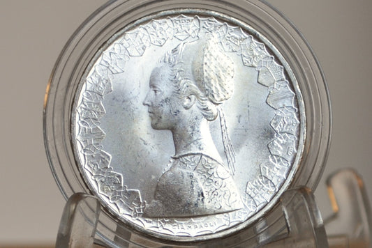Stunning Italian 500 Lire Coin 1966R - Gem BU - Absolutely Beautiful Italian Coin - Silver 500 Lire Italy