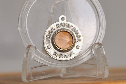 Beautiful St. Cecilia Patron of Music Medal Pendant - Terra Catacombs of Rome - Catholic Medals - Christianity Pendants