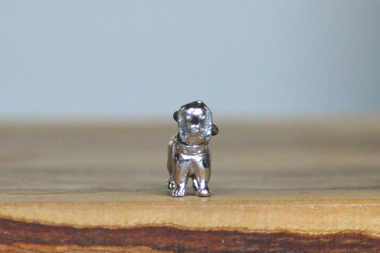 Adorable Sterling Silver Dachshund Pendant - Tested Sterling Silver - Moveable Head Weiner Dog Charm