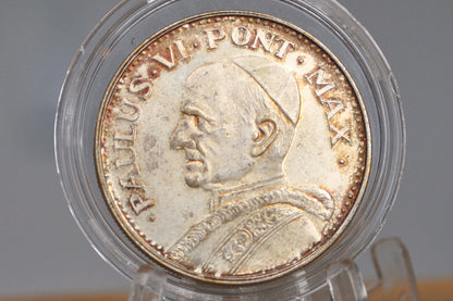 1975 Sterling Silver Vatican City Commemorative Pope Paulus VI Medal - Holy Year Memorial Medal - Paul VI Medallion