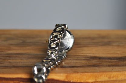 Dainty Stainless Steel Silver Tone Jaclyn Smith Watch - Quartz Movement - Working!