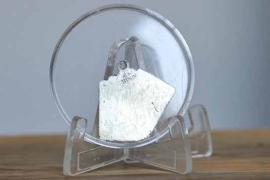 Rare Sterling Silver Spade Royal Flush Pendant - Tested and Stamped Sterling Silver - Beau Sterling Charm