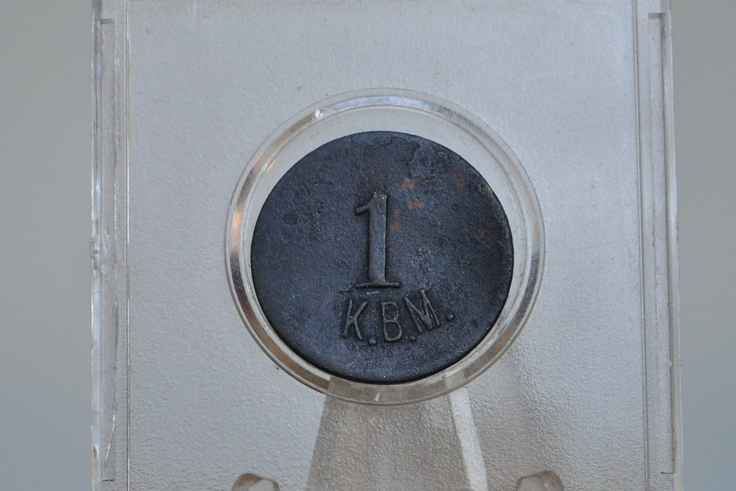 Antique 1 K.B.M Token - Good For Token - Trade Token - Disfigured Token