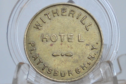 Vintage Witherhill Hotel Plattsburgh NY Token - Major Howell 1884 - Retired Landmark Token