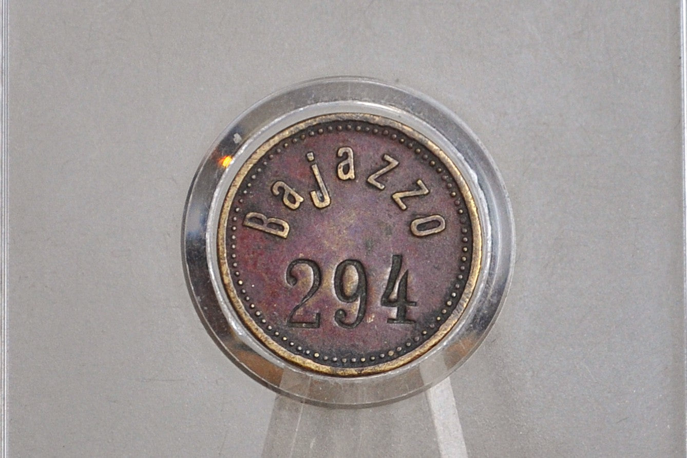 Rare Bajazzo 294 2D German Game Token - German Coin Game - Antique Skill Game Token